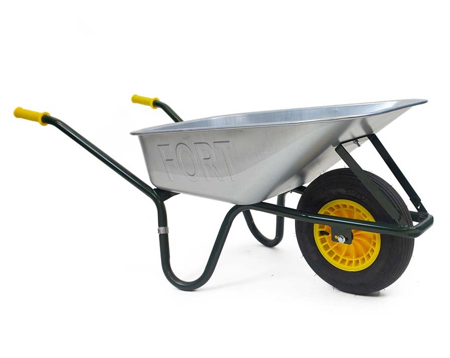 Kruiwagen met schep
